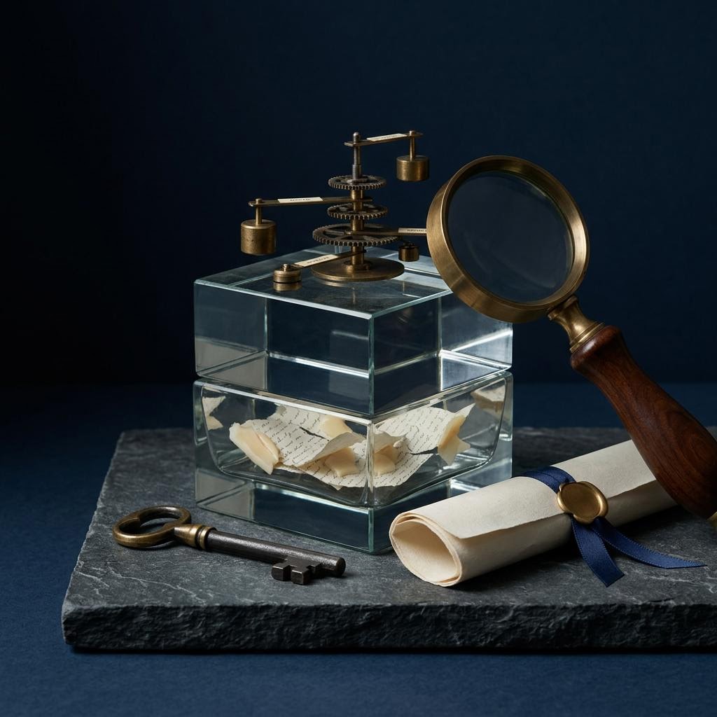 AI-generated conceptual editorial illustration for reporting investment fraud in europe: who does what?