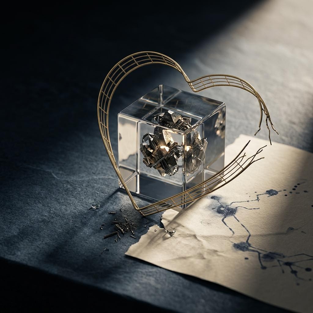 AI-generated conceptual editorial illustration for romance-linked crypto investment fraud: a practical response